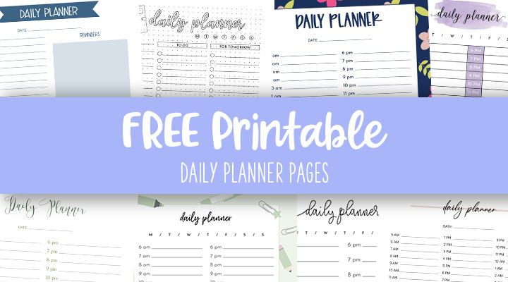 Daily Planner Pages - FREE 2024 Planner Pages